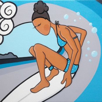 Peinture intitulée "Dans le tube. Madem…" par Sylvie Fiant, Œuvre d'art originale