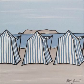 绘画 标题为“Les tentes.” 由Sylvie Fiant, 原创艺术品, 丙烯