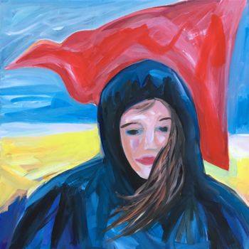 Pintura titulada "KWAY" por Sylvie Galard, Obra de arte original, Acrílico