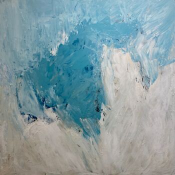 Pittura intitolato "Into the wide blue…" da Sylvie Hamou, Opera d'arte originale, Acrilico