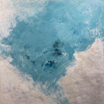 Painting titled "Into the wide blue…" by Sylvie Hamou, Original Artwork, Acrylic