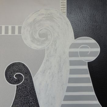 Malarstwo zatytułowany „Koru” autorstwa Sylvie Hamou, Oryginalna praca, Akryl