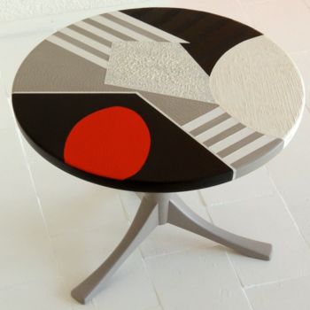 「Table "Tea for 2"」というタイトルのデザイン Sylvie Hamouによって, オリジナルのアートワーク, 家具