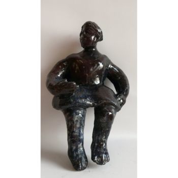 Rzeźba zatytułowany „ASSISE 2” autorstwa Sylviehebrard, Oryginalna praca, Ceramika