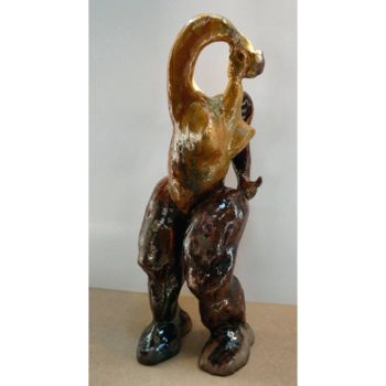 Sculpture titled "REGARD" by Sylviehebrard, Original Artwork, Ceramics