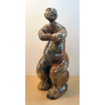 Скульптура под названием "PRESENCE" - Sylviehebrard, Подлинное произведение искусства, Керамика