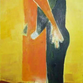 Painting titled "Unité" by Sylviehebrard, Original Artwork, Oil