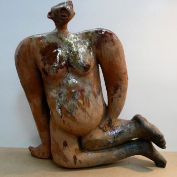 Sculpture intitulée "Souplesse" par Sylviehebrard, Œuvre d'art originale, Céramique