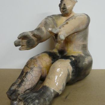 Sculpture titled "Hésitation" by Sylviehebrard, Original Artwork