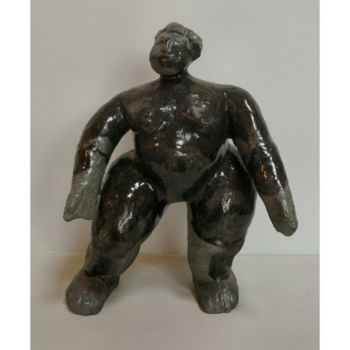 Sculpture titled "PETITE DAME" by Sylviehebrard, Original Artwork, Ceramics