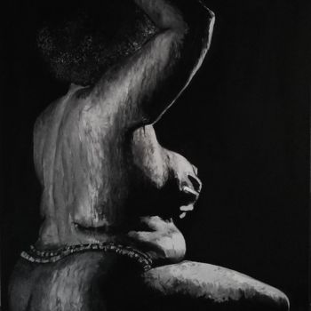 Peinture intitulée "Rondeurs" par Sylvie Lescan, Œuvre d'art originale, Huile Monté sur Châssis en bois