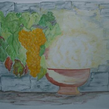 Painting titled "Calice" by Sylvie Prette, Original Artwork, Watercolor