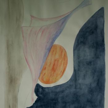 Peinture intitulée "Envol" par Sylvie Prette, Œuvre d'art originale, Aquarelle