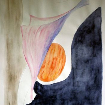 Schilderij getiteld "Envol" door Sylvie Prette, Origineel Kunstwerk, Aquarel