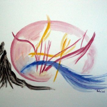 Peinture intitulée "Eclosion" par Sylvie Prette, Œuvre d'art originale, Aquarelle