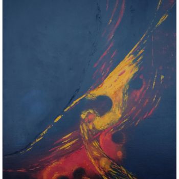 Картина под названием "HUMEUR" - Sylvie Tricard, Подлинное произведение искусства, Масло Установлен на Деревянная рама для н…