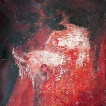 Pintura titulada "Le cardinal ecarlate" por Sylvie Vigeant, Obra de arte original, Oleo