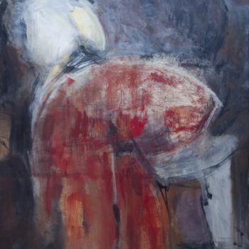 Pittura intitolato "L'annonce" da Sylvie Vigeant, Opera d'arte originale