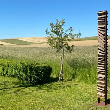 Скульптура под названием "NARUTO" - Sylvio Eisl, Подлинное произведение искусства, Дерево