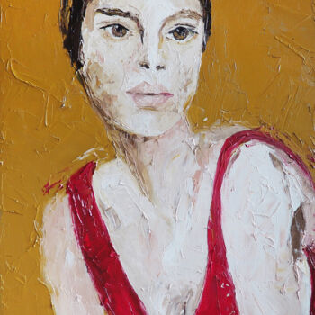 Painting titled "Ida" by Sylwia Giza, Original Artwork, Oil