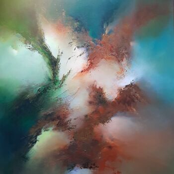 Картина под названием "In the rain forest…" - Sylwia Jastrzębska (Sillenn), Подлинное произведение искусства, Акрил