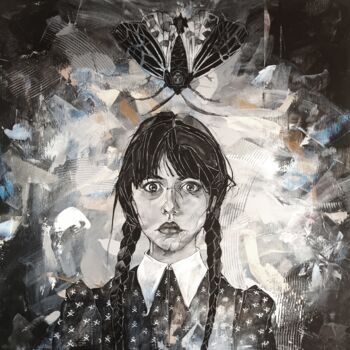 Картина под названием "Wednesday" - Sylwia Wenska, Подлинное произведение искусства, Акрил Установлен на Деревянная рама для…
