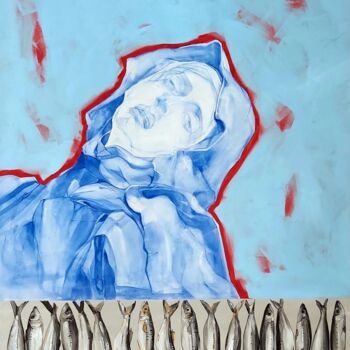 Pintura titulada "Teresa" por Sylwia Wenska, Obra de arte original, Acrílico Montado en Bastidor de camilla de madera