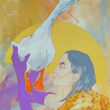 "Saint Joanna of Fas…" başlıklı Tablo Sylwia Wenska tarafından, Orijinal sanat, Akrilik Ahşap Sedye çerçevesi üzerine monte…
