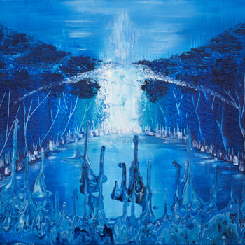 제목이 "Bienveillance"인 미술작품 Fabien Dessoly (Symbolic Art BZH)로, 원작, 아크릴 나무 들것 프레임에 장착됨