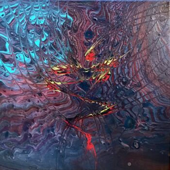 Painting titled "Connaissance" by Fabien Dessoly (Symbolic Art BZH), Original Artwork, Acrylic Mounted on Wood Stretcher fra…