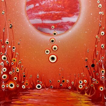 Peinture intitulée "Nazar 1" par Fabien Dessoly (Symbolic Art BZH), Œuvre d'art originale, Bombe aérosol Monté sur Châssis e…