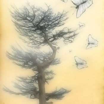 Arte digital titulada "Autumn wind" por Alex Bao, Obra de arte original