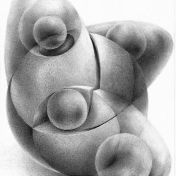 Dessin intitulée "The First Egg" par Symona Colina, Œuvre d'art originale, Graphite