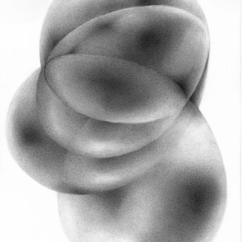 Рисунок под названием "Eggception" - Symona Colina, Подлинное произведение искусства, Карандаш