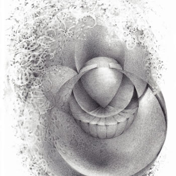Dessin intitulée "Smiley" par Symona Colina, Œuvre d'art originale, Graphite