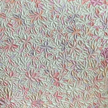 Malerei mit dem Titel "Floral textured pai…" von Syncope Mars, Original-Kunstwerk, Acryl
