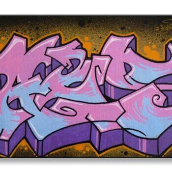Painting titled "Graffiti Art Déco #…" by Syndrom, Original Artwork, Oil