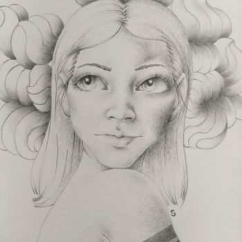 Drawing titled "Méli sans Mélo" by Synobbol, Original Artwork, Pencil