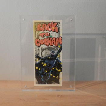 Painting titled "Back to Gotham" by Syr, Original Artwork, Spray paint