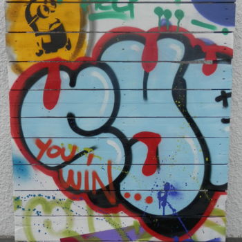 Schilderij getiteld "You win" door Syr, Origineel Kunstwerk, Graffiti