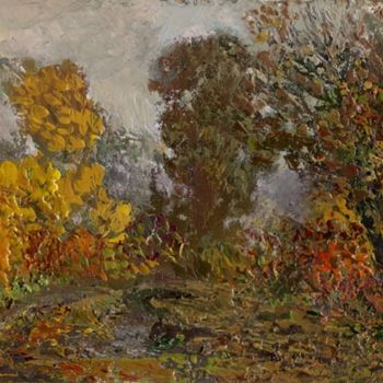 Картина под названием "Осенние листья" - Syrov, Подлинное произведение искусства
