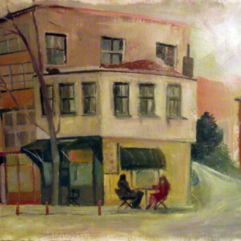 Painting titled "Street 1" by Szabrina Maharita, Original Artwork, Oil