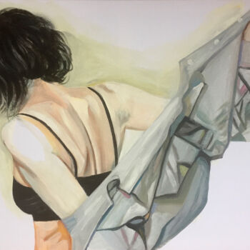 Картина под названием "Shroud VIII." - Szabrina Maharita, Подлинное произведение искусства, Акрил