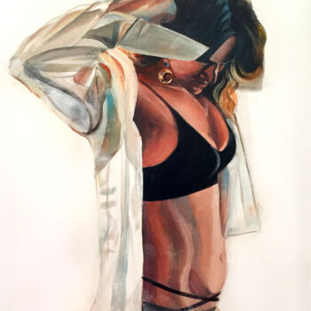 Картина под названием "Shroud XII." - Szabrina Maharita, Подлинное произведение искусства, Акрил