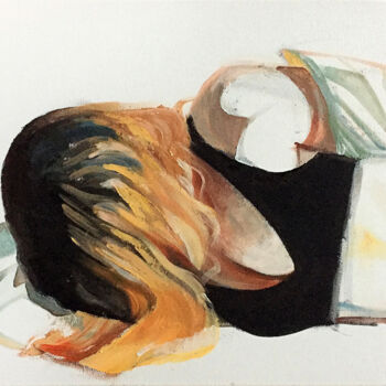 Peinture intitulée "Shroud XIV." par Szabrina Maharita, Œuvre d'art originale, Acrylique