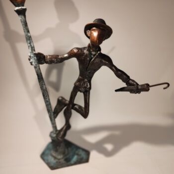 Sculpture titled "Adam is... dancing…" by Szymon Dajnowicz, Original Artwork, Bronze