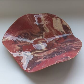 Design titled "Red Marble" by Michał Szlaski, Original Artwork, Table art