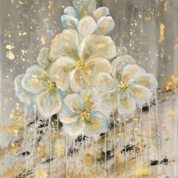 Malarstwo zatytułowany „FLOWER TALE” autorstwa Renata Maroti, Oryginalna praca, Akryl