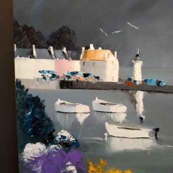 Painting titled "Belle-Ile" by Thierry Guillemot, Original Artwork, Acrylic