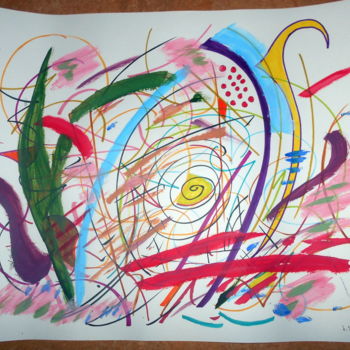Pintura intitulada "forms and colours" por Tom Schrijver, Obras de arte originais, Acrílico